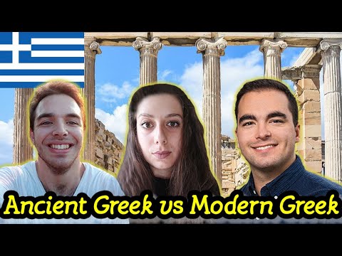 Diferențe între limba greacă modernă și limba greacă antică.