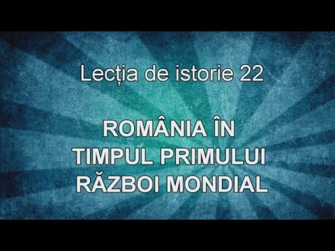 România în timpul Primului Război Mondial.