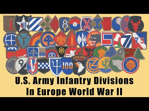 Diviziile armatei SUA în Al Doilea Război Mondial.