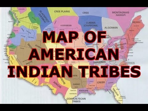 Harta triburilor amerindiene pre-columbiene.