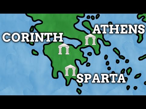 Harta Greciei Antice cu orașe